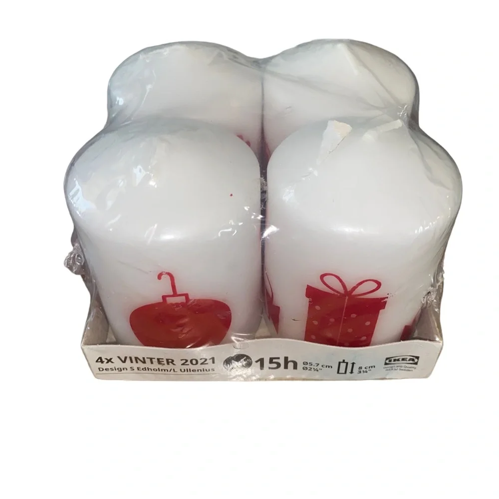 Ikea 2021 15hr burn set 4 candles